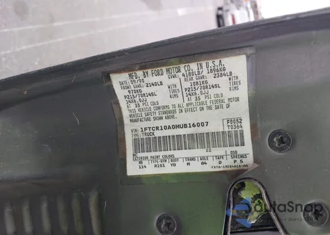 1991 Ford Ranger z USA, uszkodzony, nr VIN 1FTCR10A0MUB16007